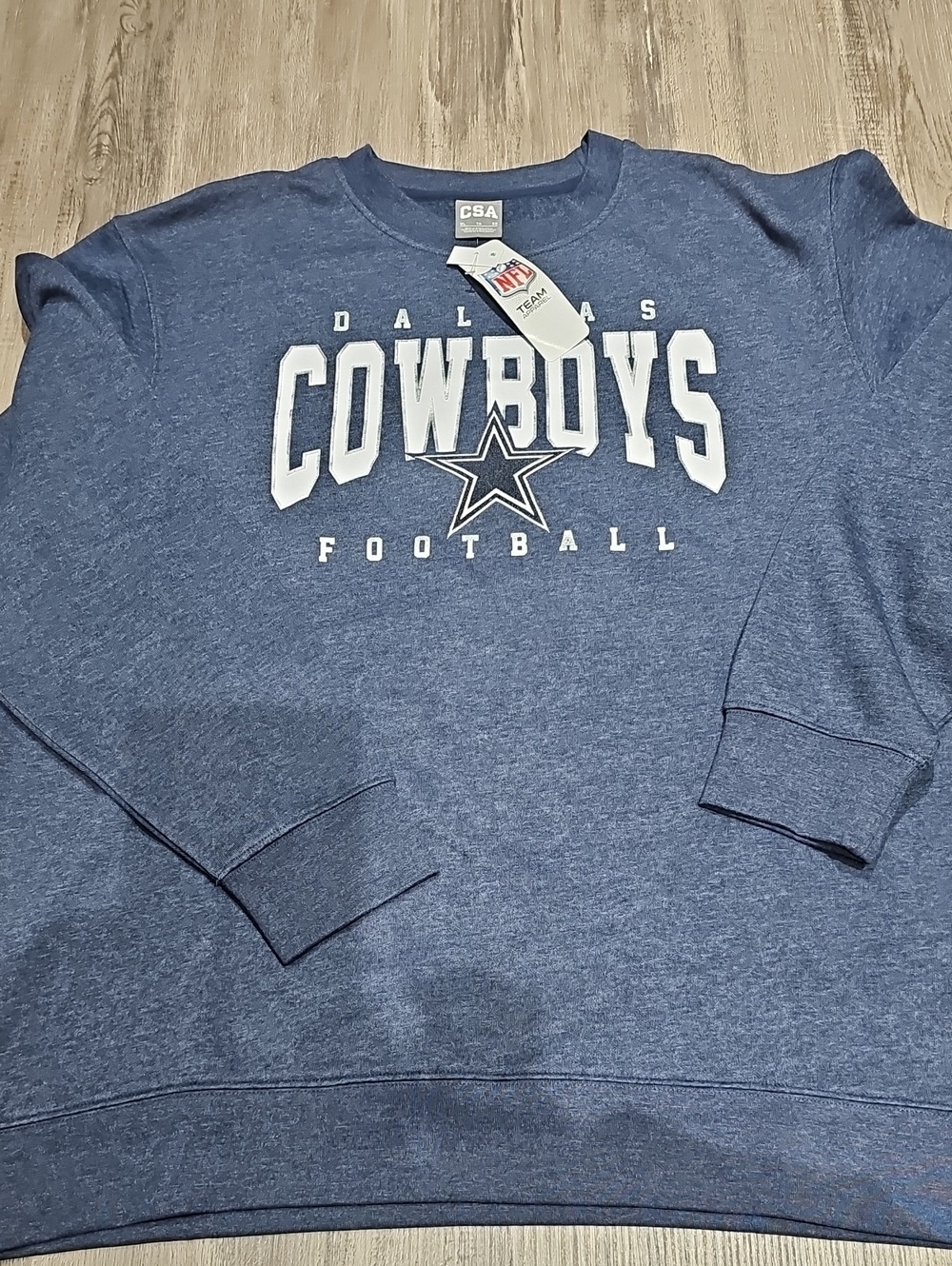 Dallas Cowboys Blue Crewneck Sweatshirt - Team Logo Pullover
